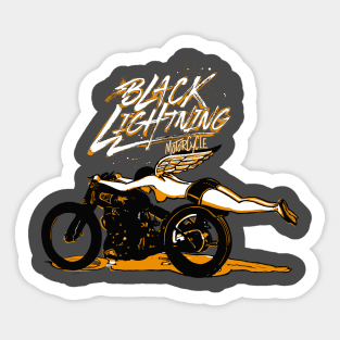 The Legendary Vincent Black Lightning Motorcycle Sticker